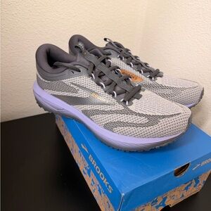 Brooks Women's Revel 7 Gray and Purple Athletic Shoes